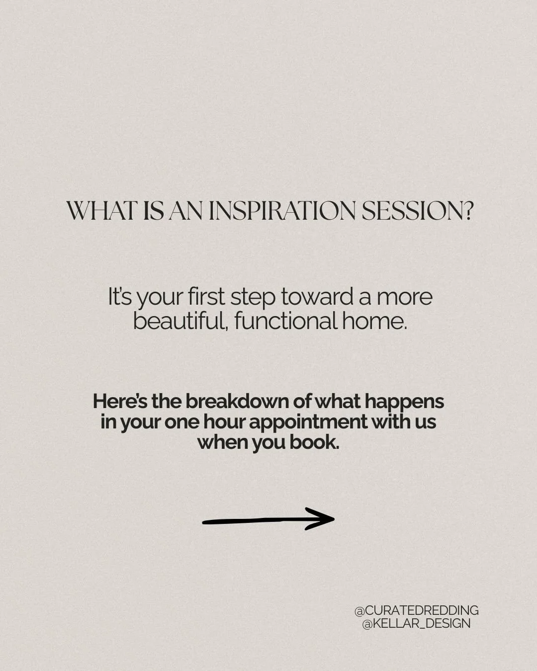 Today we&rsquo;re sharing the full breakdown of what to expect when you invest in an Inspiration Session! If you&rsquo;ve been waiting to book now is the time! Time to take the first step to a new perspective in your space. 

LINK IN OUR BIO

Have qu