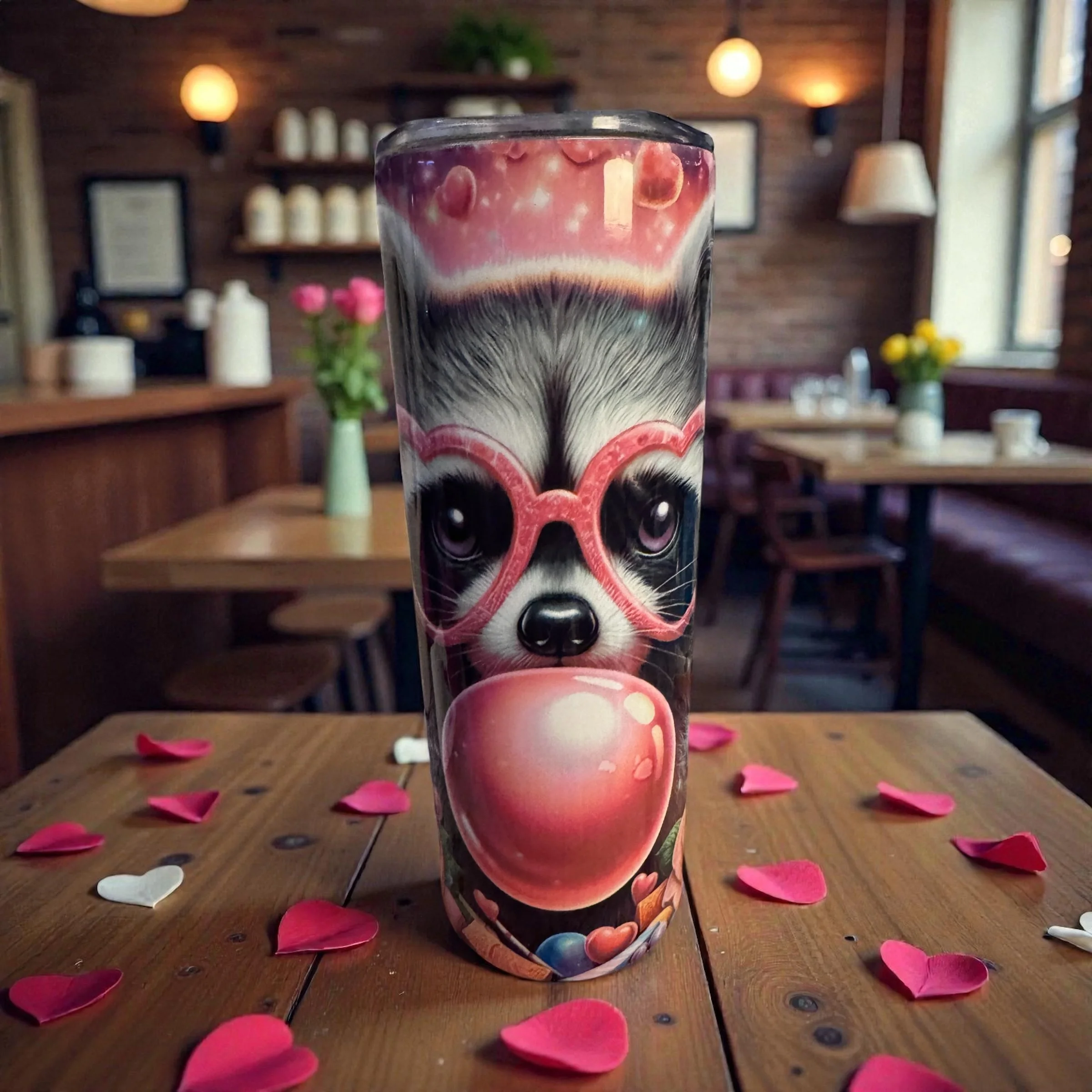 Love You, Trash Panda – 20oz Skinny Tumbler