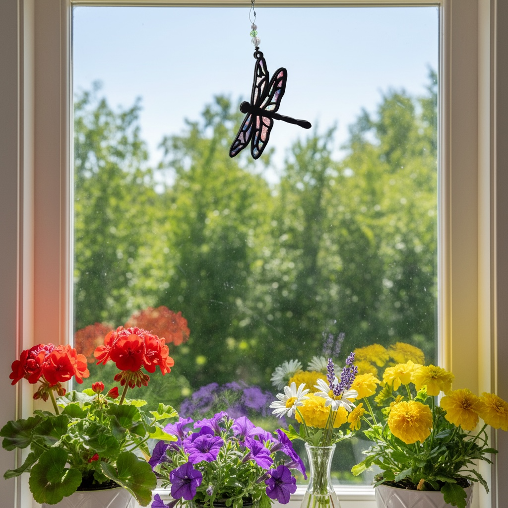 Stillness in Flight – Dragonfly Sun Catcher