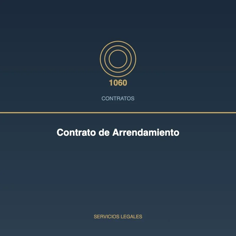Contrato de Arrendamiento