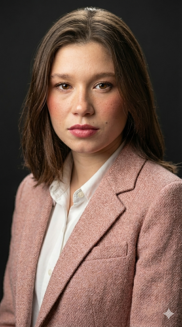 Mujer con cabello recogido comprando en supermercado en pasillo lleno de productos enlatados y empacados.