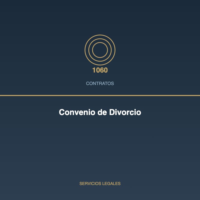 Convenio de Divorcio