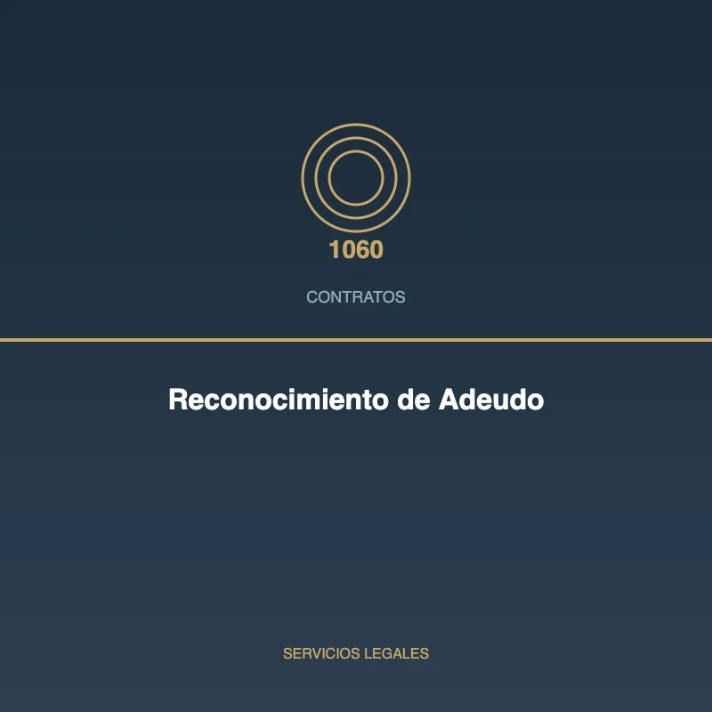 Reconocimiento de Adeudo