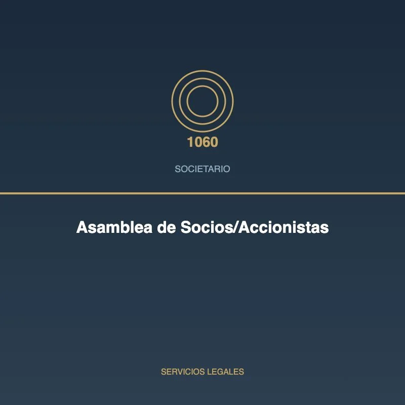 Asamblea de Socios/Accionistas