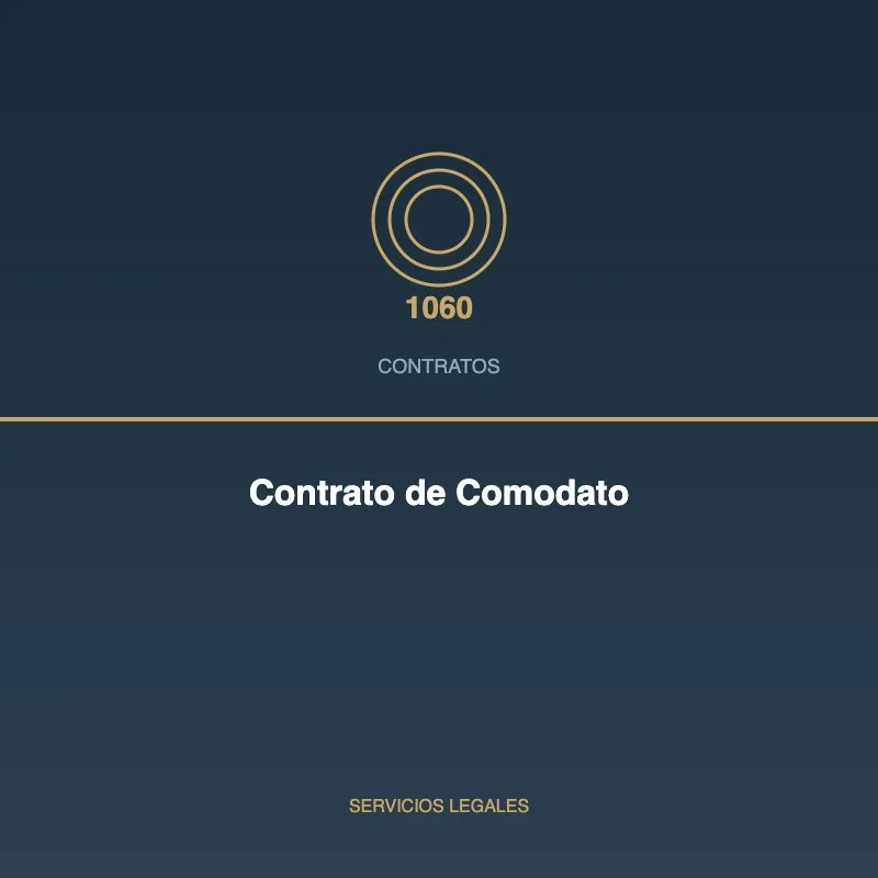 Contrato de Comodato