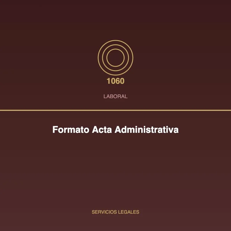 Formato Acta Administrativa