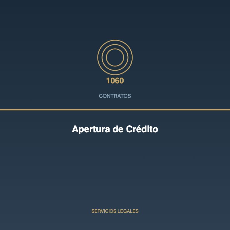 Apertura de Crédito