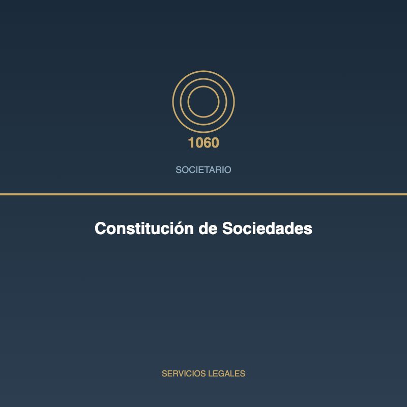 Constitución de Sociedades