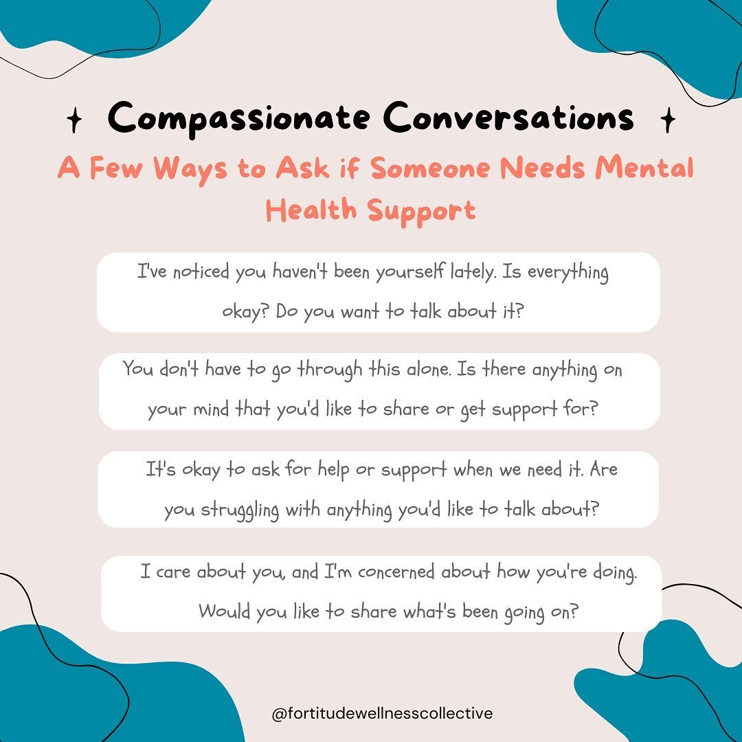 Starting a conversation about mental health can be challenging, but it could save someone's life. When approaching someone to ask if they need mental health support, it's important to be empathetic, non-judgmental, and supportive.
🌟 Let's break the 