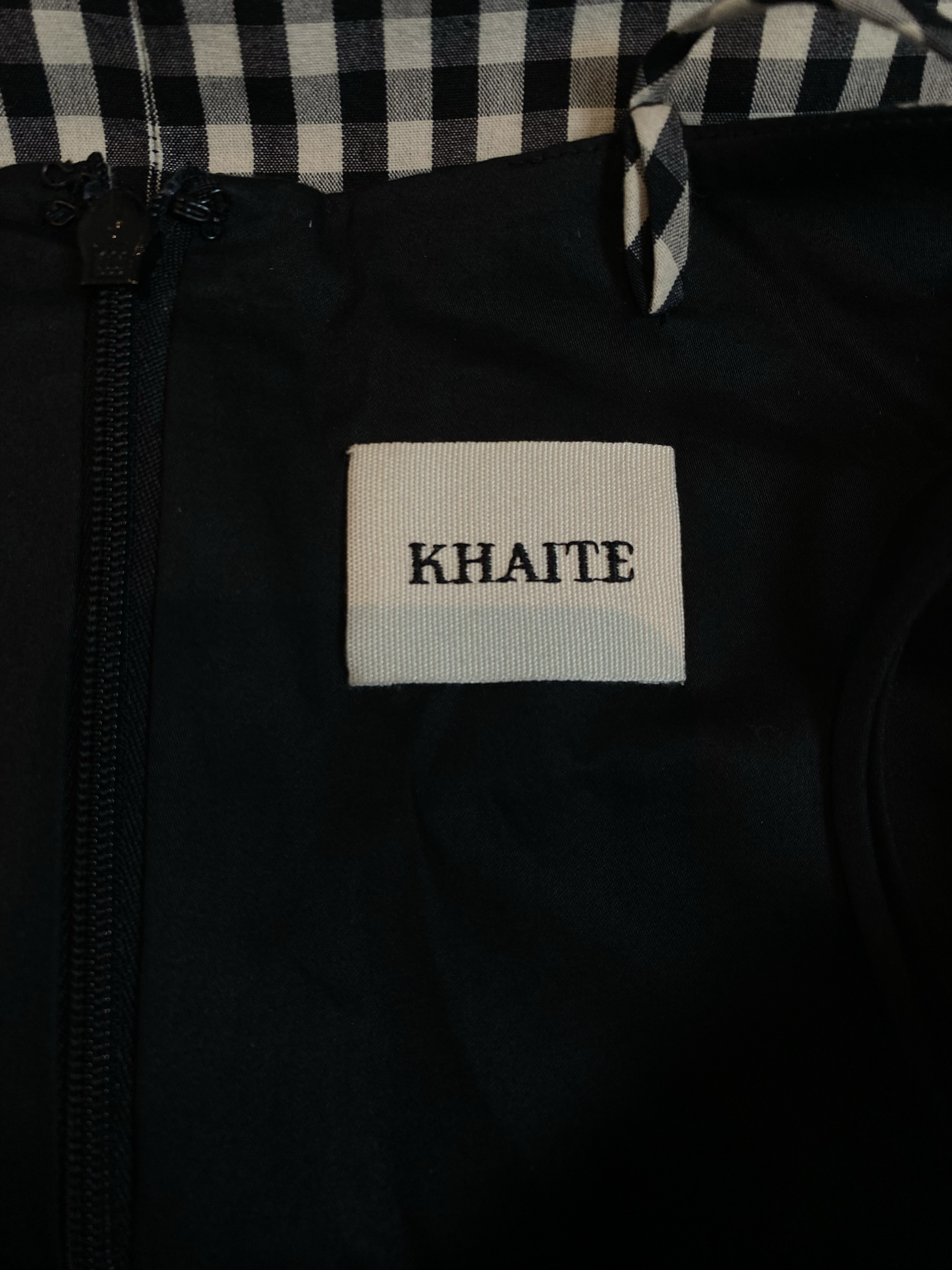 Khaite gingham dress - label