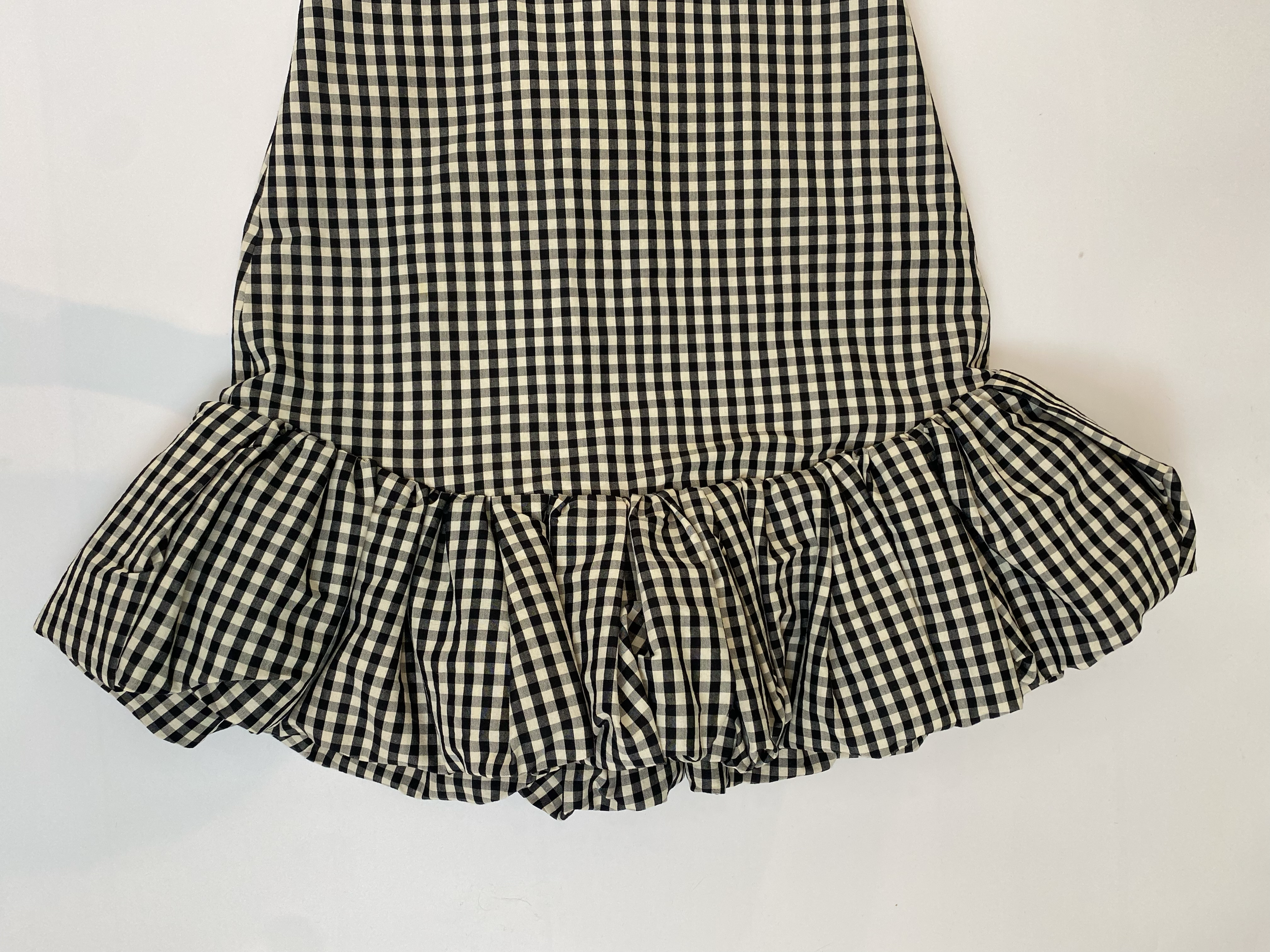 Khaite gingham dress - skirt detail