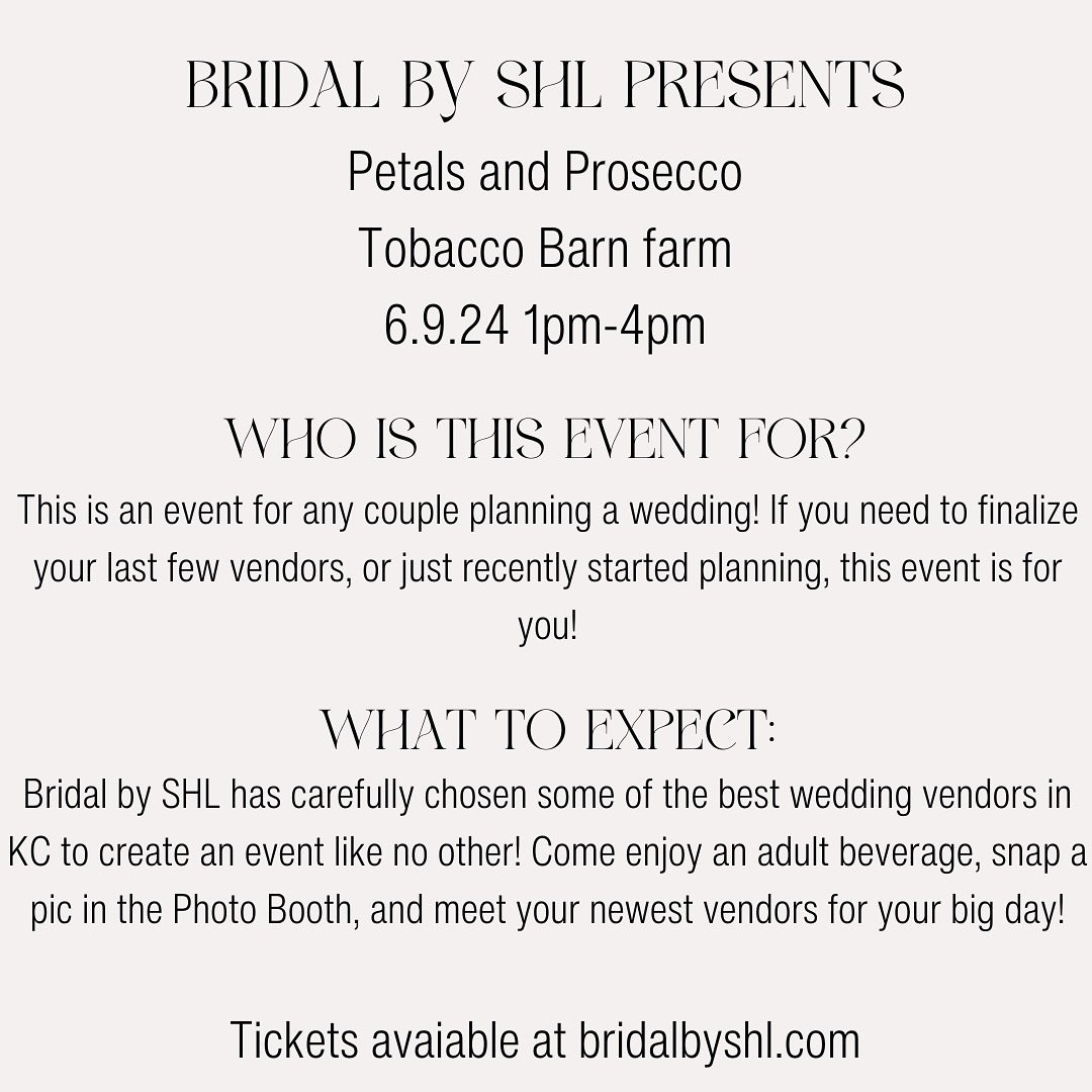 46 more days until this event! Have you gotten your ticket yet?! Head over to our website to purchase your ticket and to learn more about the vendors!🤍🤩
&bull;
&bull;
&bull;
bridal by shl, bridal expo, wedding expo, wedding, engaged couples, bride,