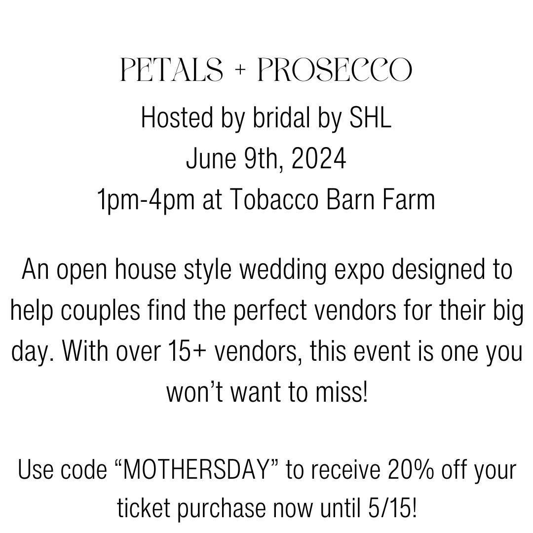 Have you purchased your ticket yet? Now is the perfect time to do so! Use code &quot;MOTHERSDAY&quot; to receive 20% off your ticket purchase! Head over to our website to purchase your ticket today! 

bridal expo, wedding expo, styled shoot, kc weddi
