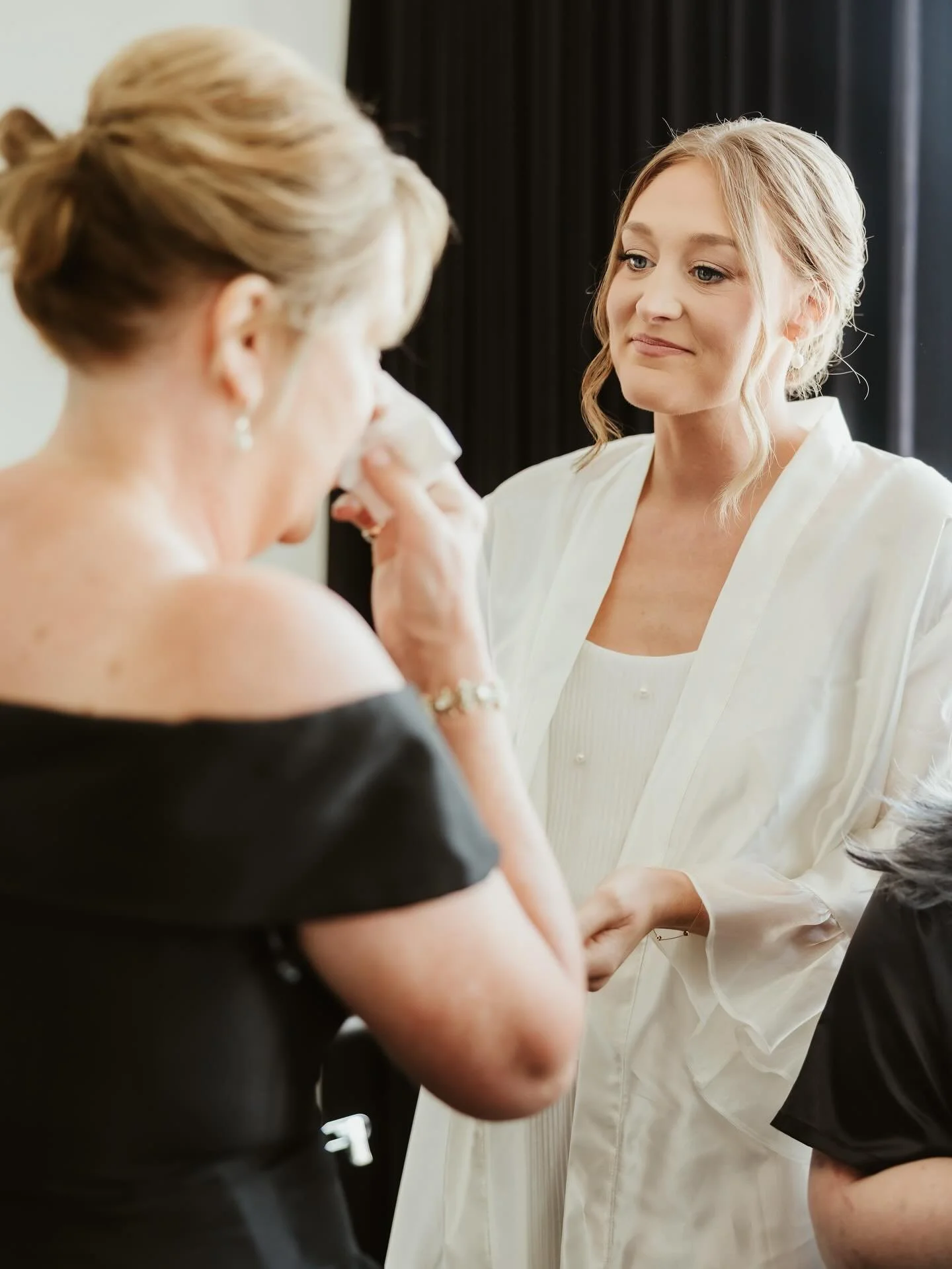 This past summer, we had the absolute pleasure of helping to create the most beautiful getting ready robes for these stunning brides🤍 

We took pieces from each of their moms gowns, and created a long-lasting memory for Maggie + Bree to wear while t