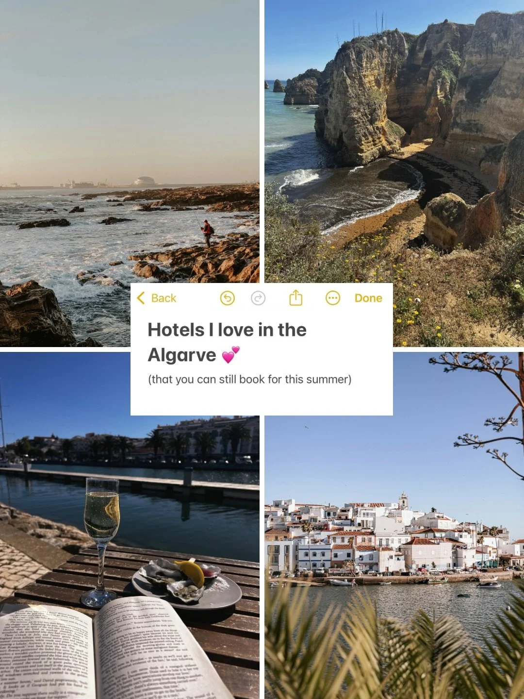 Sharing my favorite hotels in the Algarve 💕 
(for those still waiting to book their summer trips)

📍Vilalara 
📍EPIC SANA
📍Casa M&atilde;e
📍Octant Vila Monte
📍Vila Vita Parc 

👉 Planning a trip to Portugal and not how to structure your itinerar