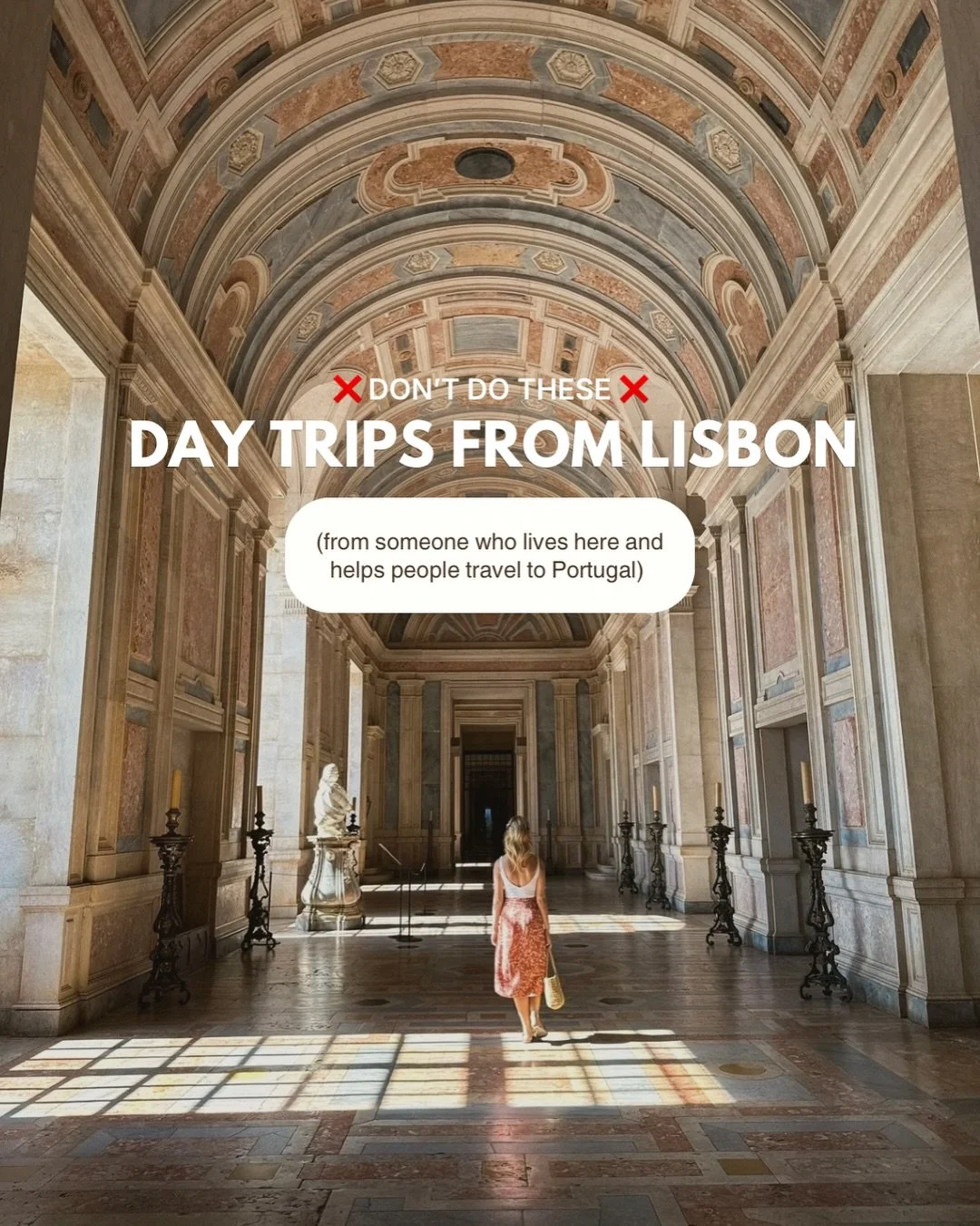 An absolutely unbiased guide to day trip you can skip this summer 🙃

📍Obidos
📍Ericeira 
📍Sesimbra
📍Evora 
📍Mafra

Do not go. You&rsquo;ll have an amazing time and won&rsquo;t want to come back, and that will be terrible 😉

Lisbon day trip | Po