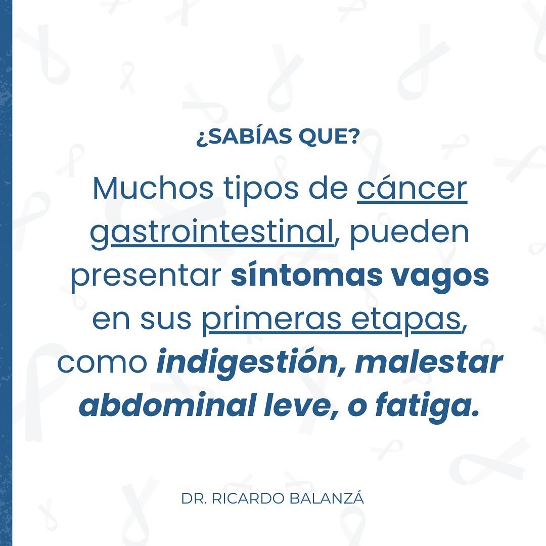Como especialista en cirug&iacute;a y endoscopia gastrointestinal, quiero compartirte informaci&oacute;n clave sobre los principales tipos de c&aacute;ncer gastrointestinal. ‼️Detectarlos a tiempo es crucial para un tratamiento efectivo y una mejor c