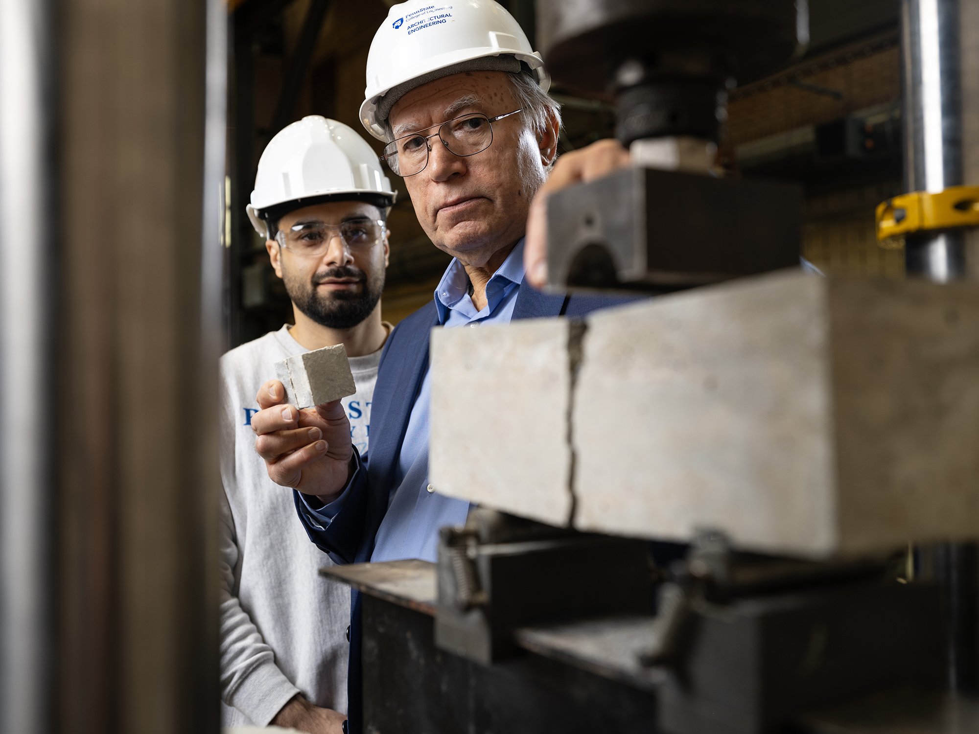 Penn State University College of Engineering High bay lab. 