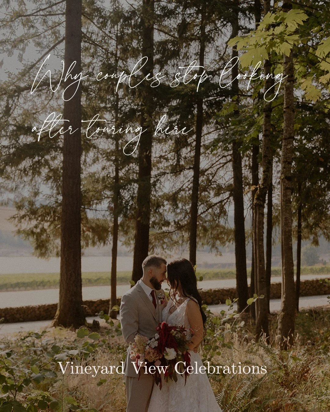 Most couples tour multiple wedding venues.

The ones who choose this one are looking for something more personal, more curated, and less overwhelming.

Comment &ldquo;TOUR&rdquo; and we&rsquo;ll send available dates.

✨ Vineyard View Celebrations
📍O