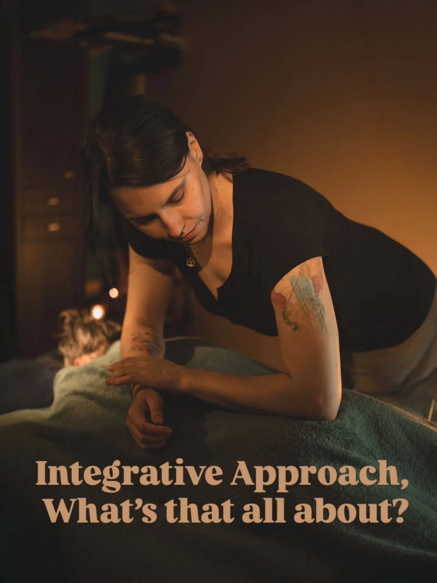 People often ask me what kind of massage I offer.

It&rsquo;s not about one style. It&rsquo;s about listening.
Meeting your body, your breath, your energy, exactly where you are that day.

Integrative approach means drawing from everything I know to 