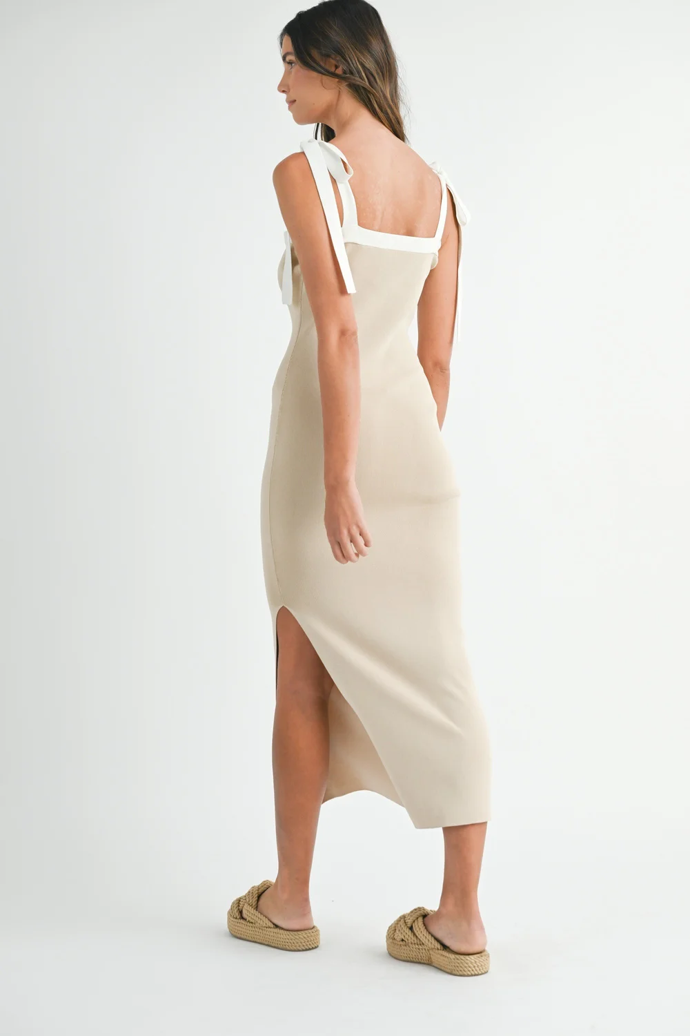 Taupe Knit Dress  Georgia Boutique