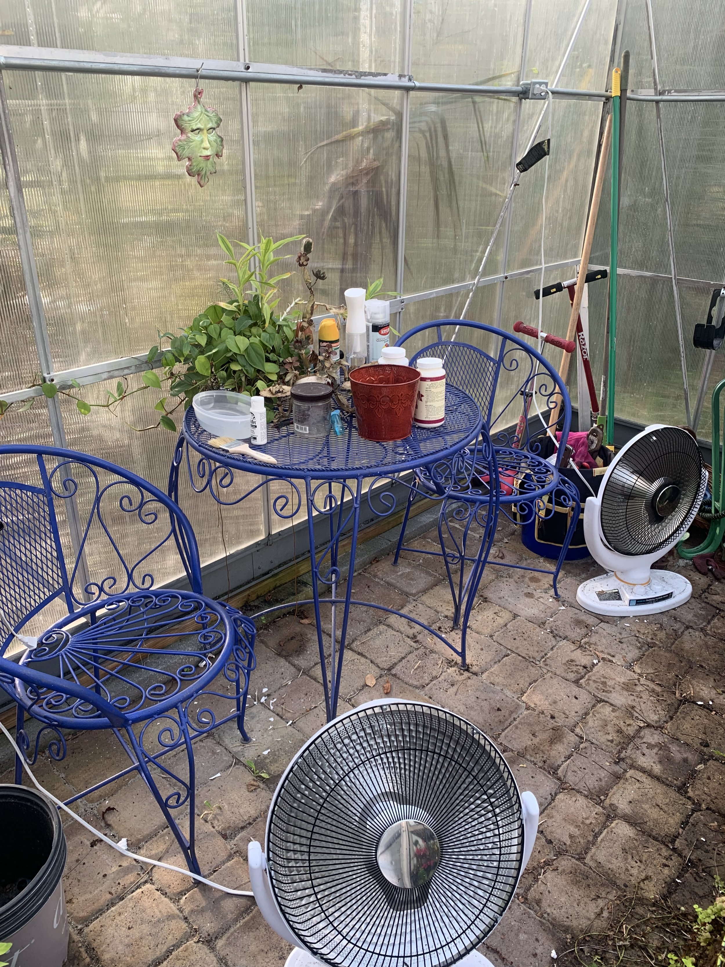 It goes quite nicely with the bistro set.