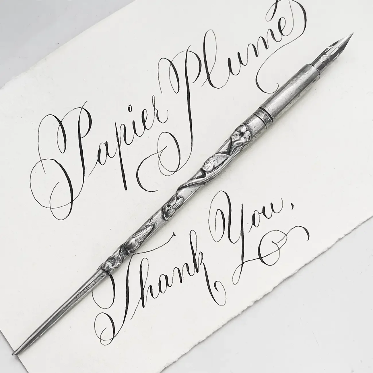 Potier d"Etain Calligraphy Pen - Cyclamen