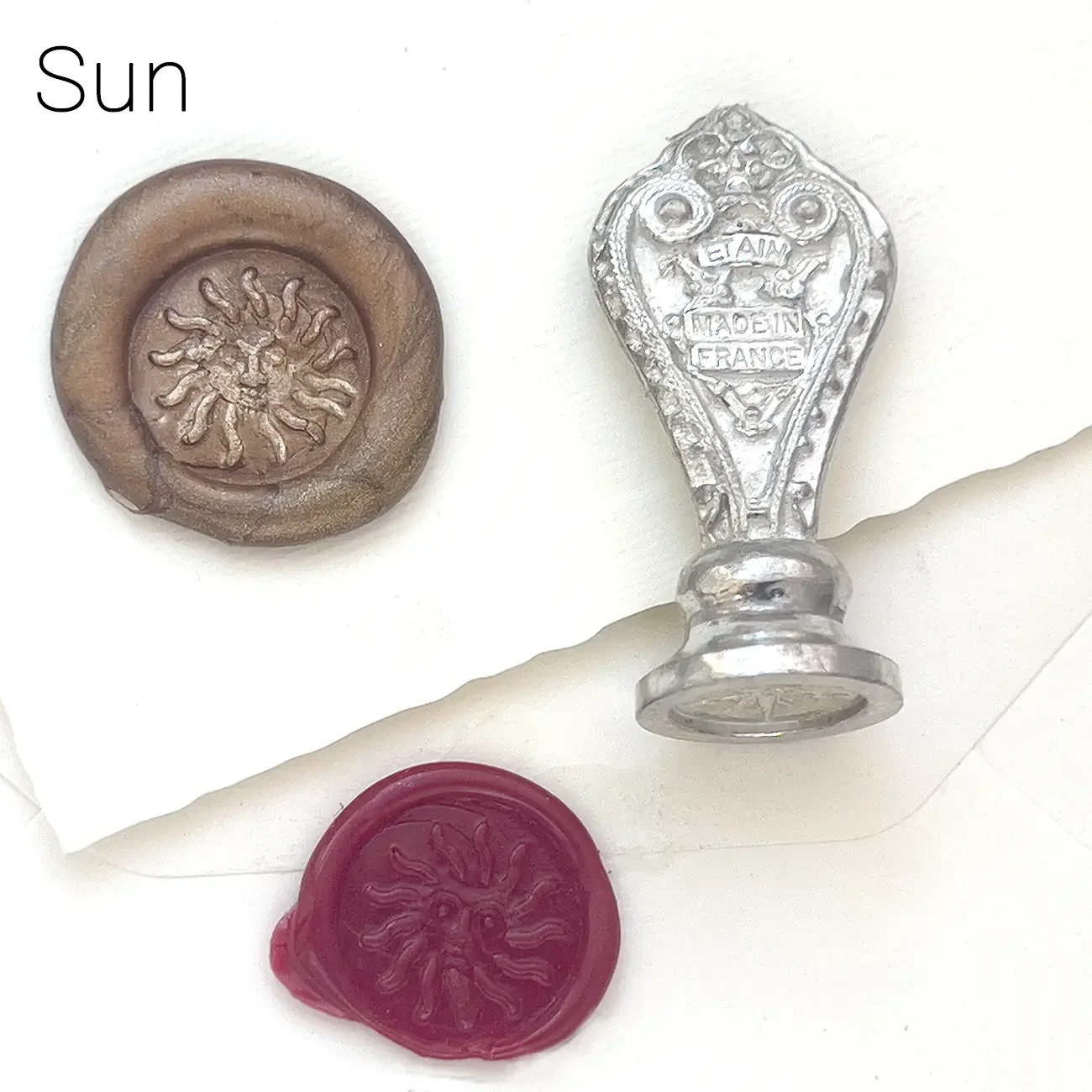 Vintage French Sun Seal Potier d'Etain