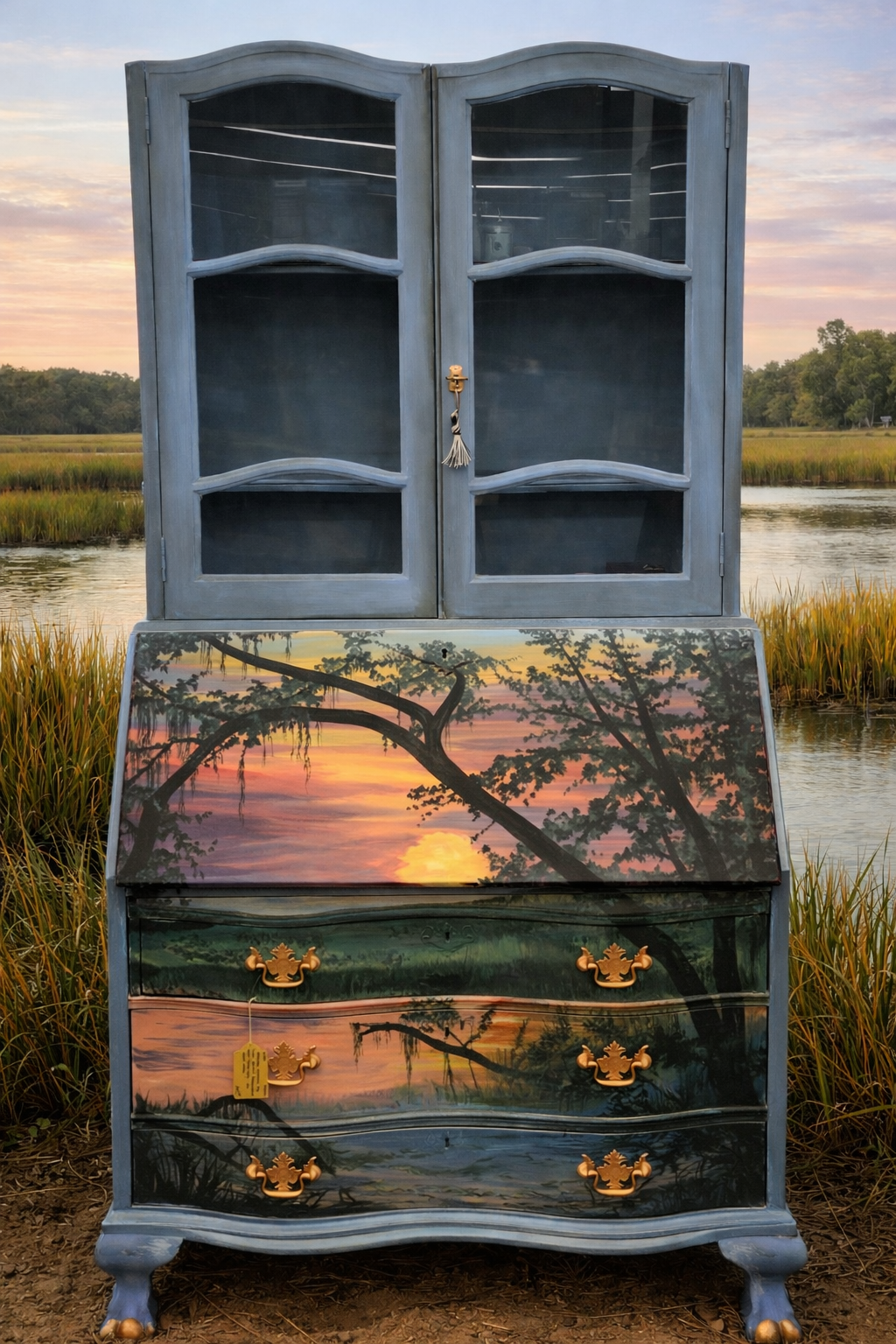 Low Country Sunset Secretary Desk