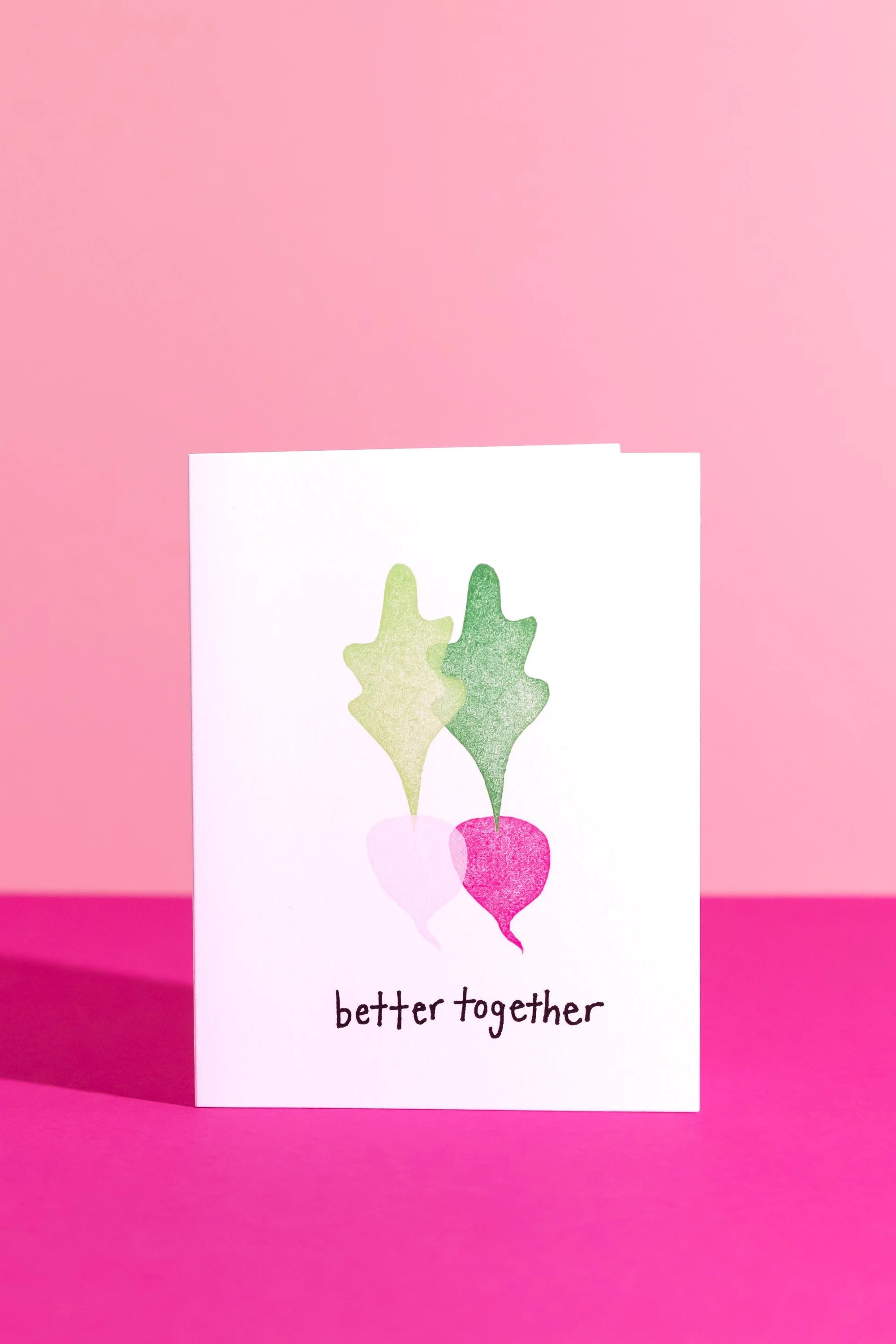 "Better Together" Linocut Greeting Card