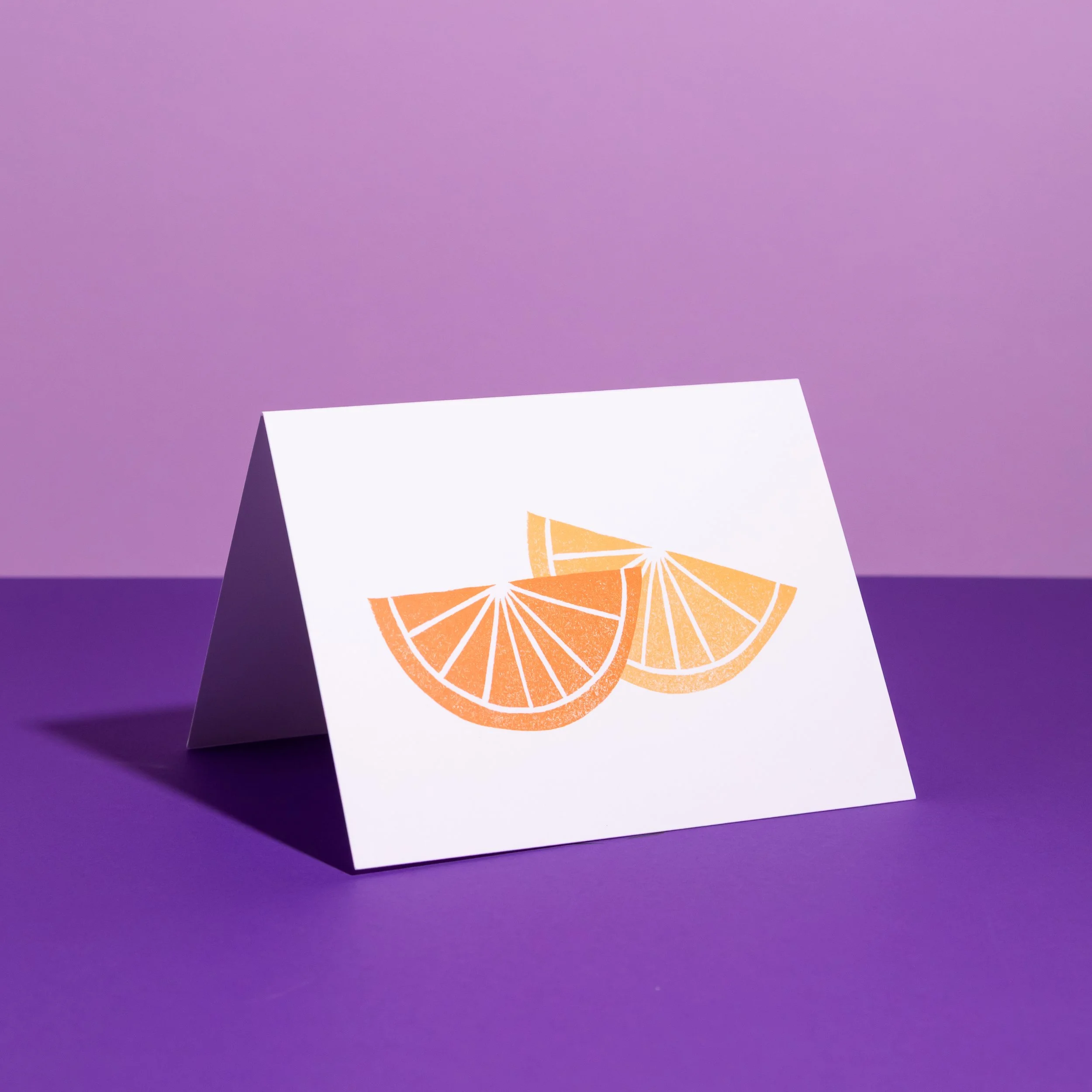 "Garnish" Linocut Greeting Card