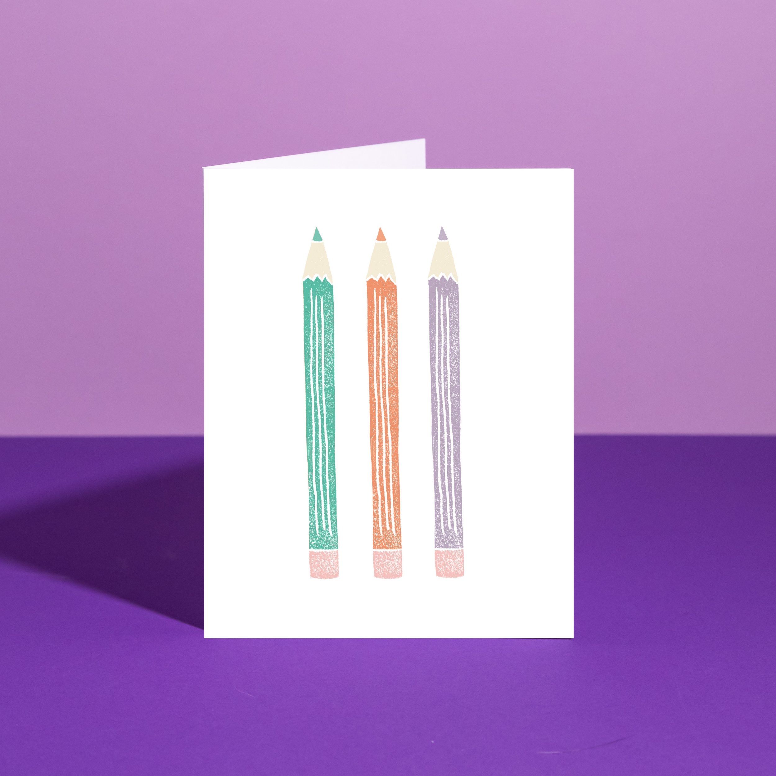 LC-26 • "Pencil Pastels" Greeting Card