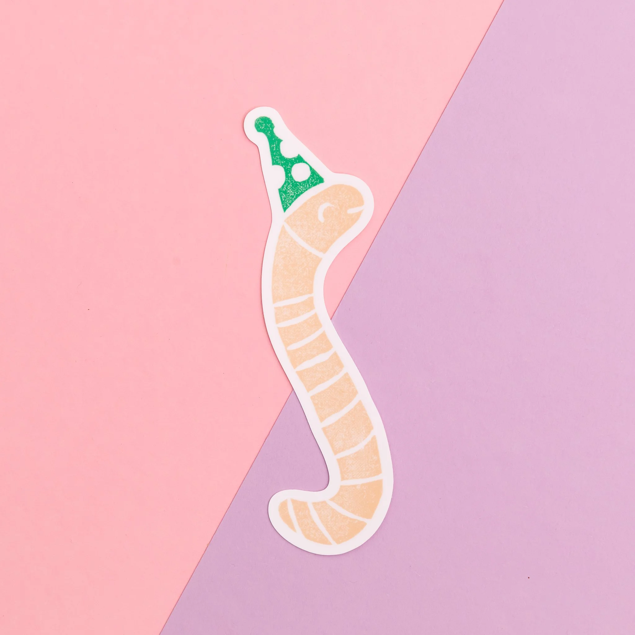 "Party Worm" Sticker