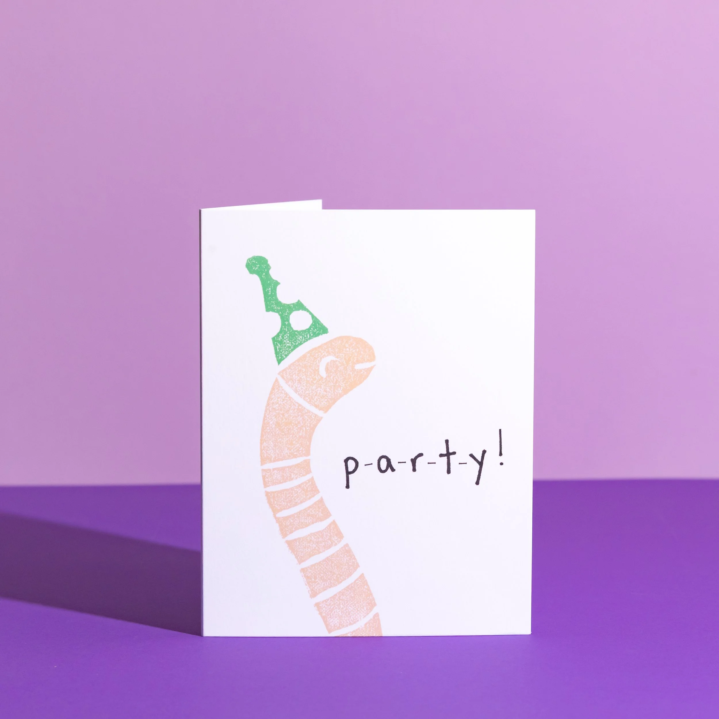 LC-19 • "Party Worm" Greeting Card