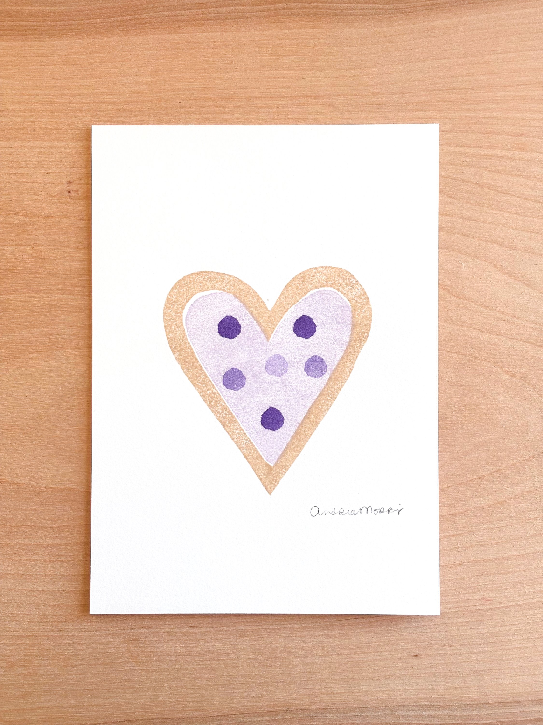 "Valentine's Treats" Linocut Print