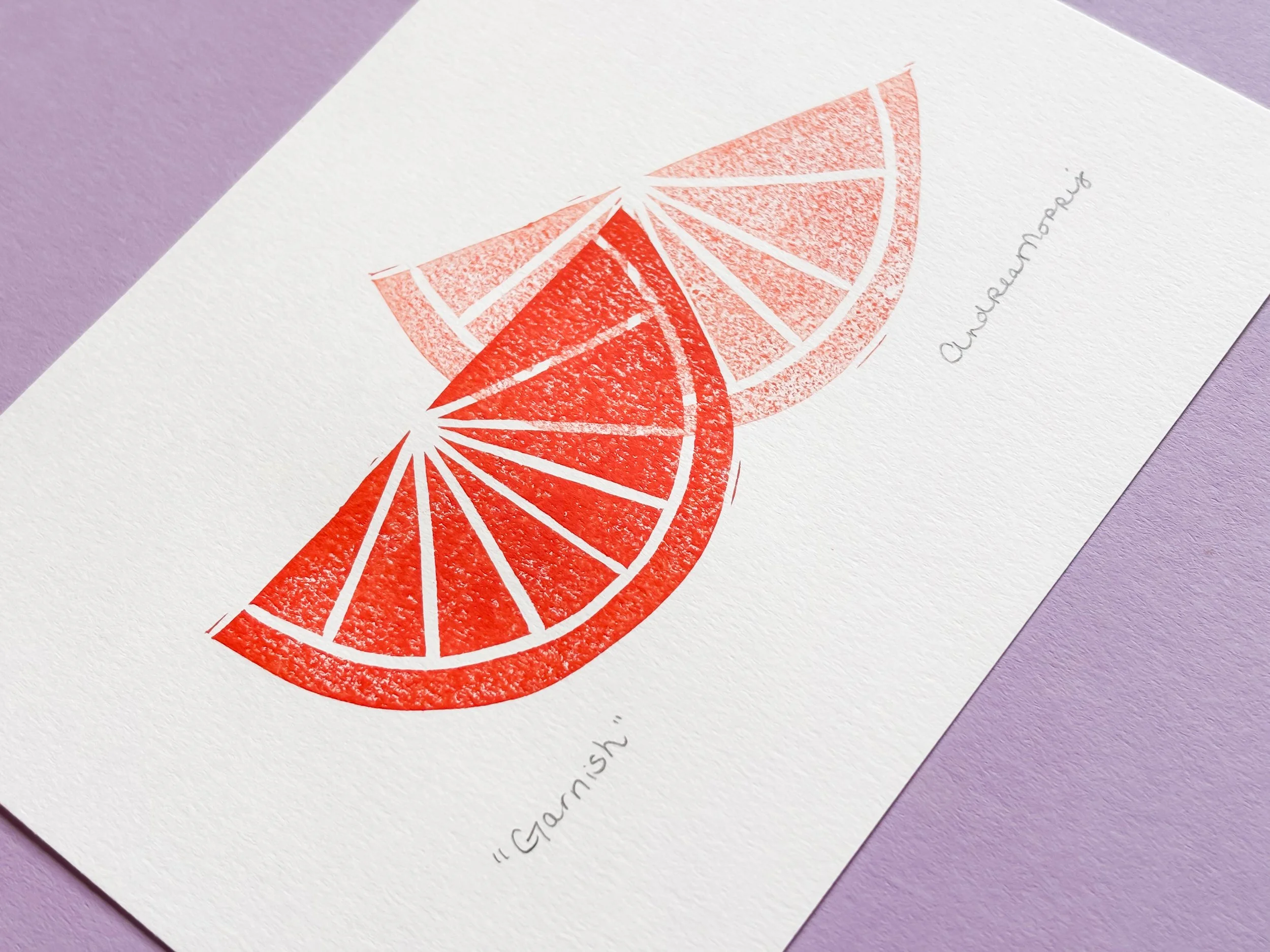 "Garnish" Linocut Print