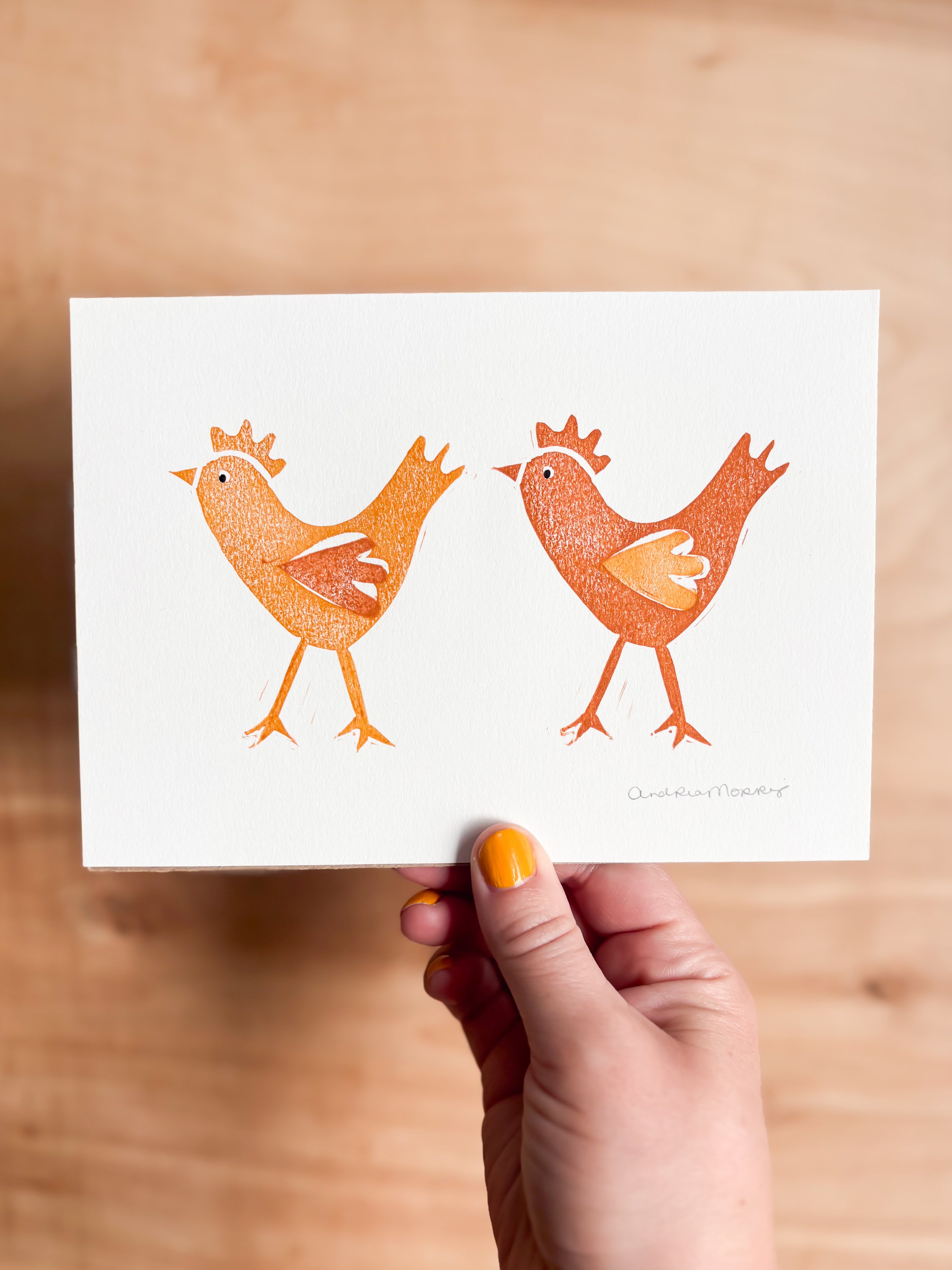 "The Gals" Linocut Print