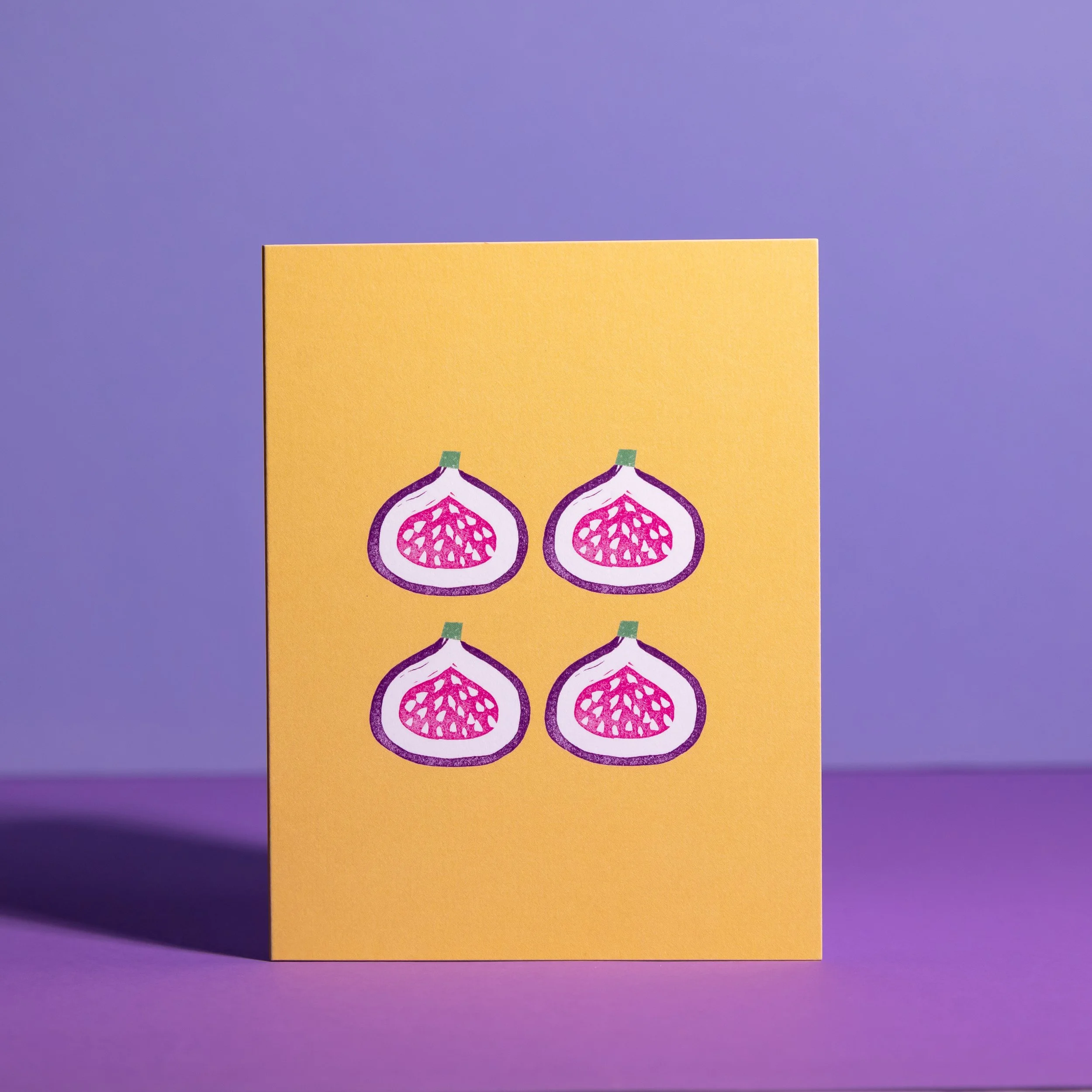 "Figs for Days" Linocut Greeting Card