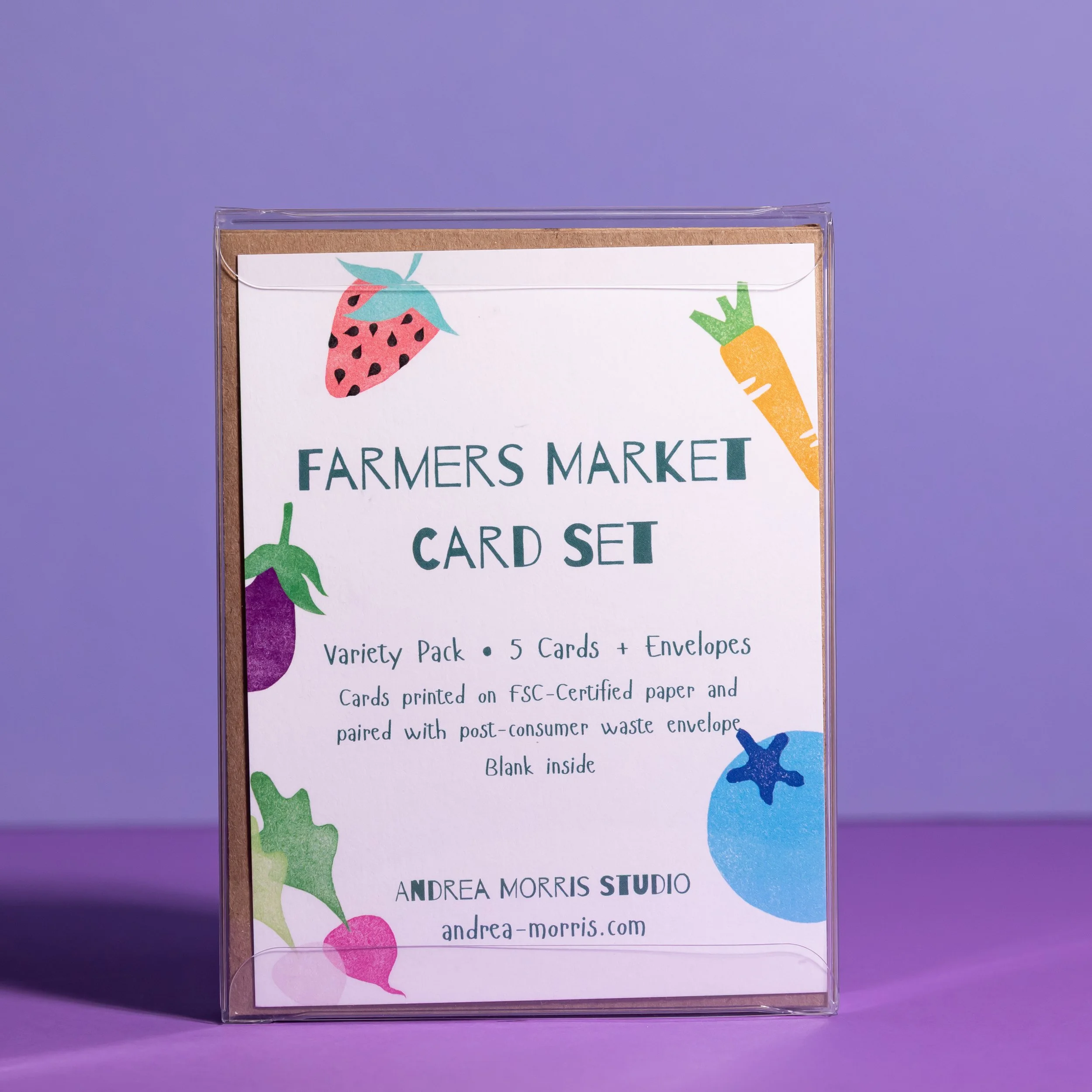 Farmers Market Card Variety Pack (5 Cards + Envelopes)