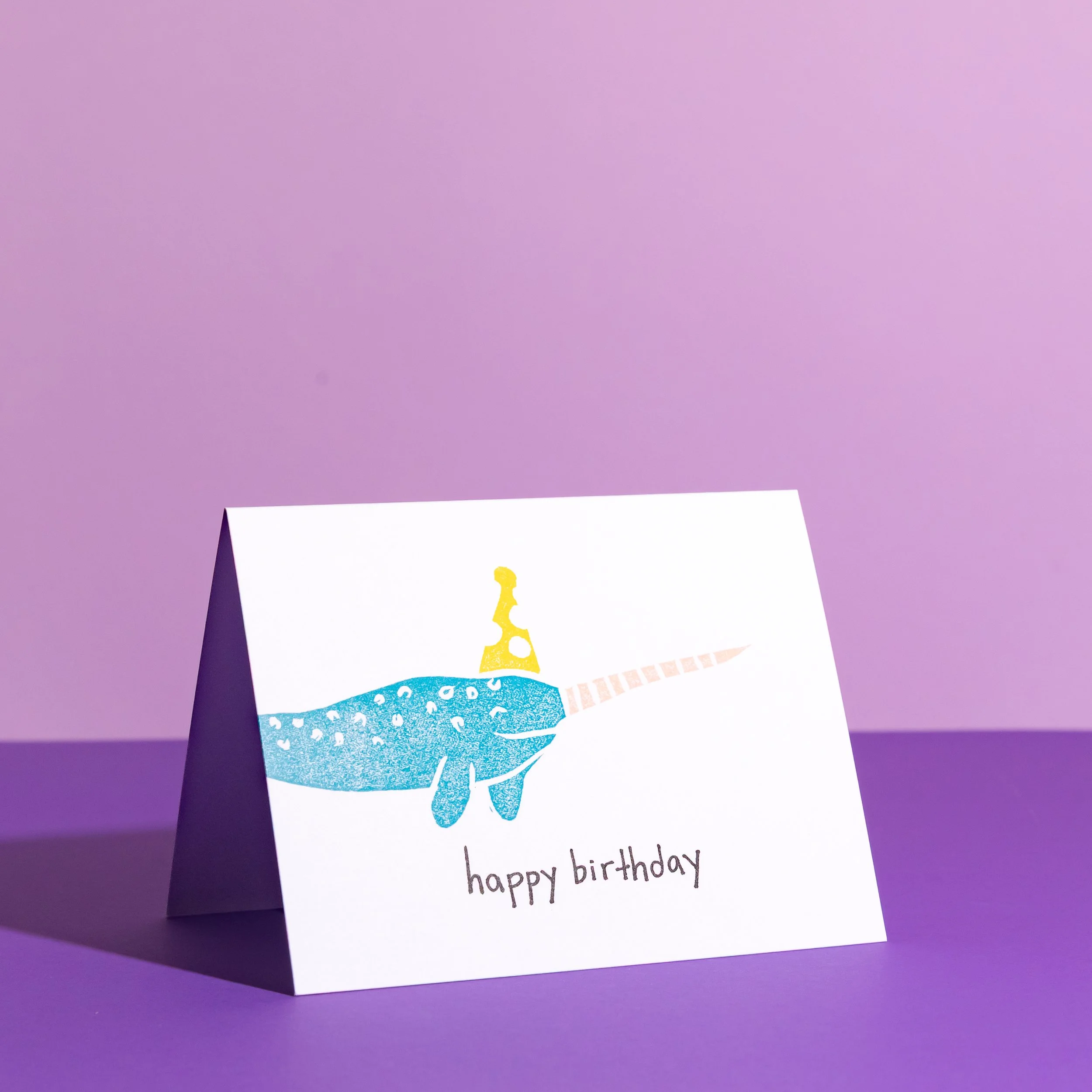 LC-20 • "Birthday Narwhal" Greeting Card