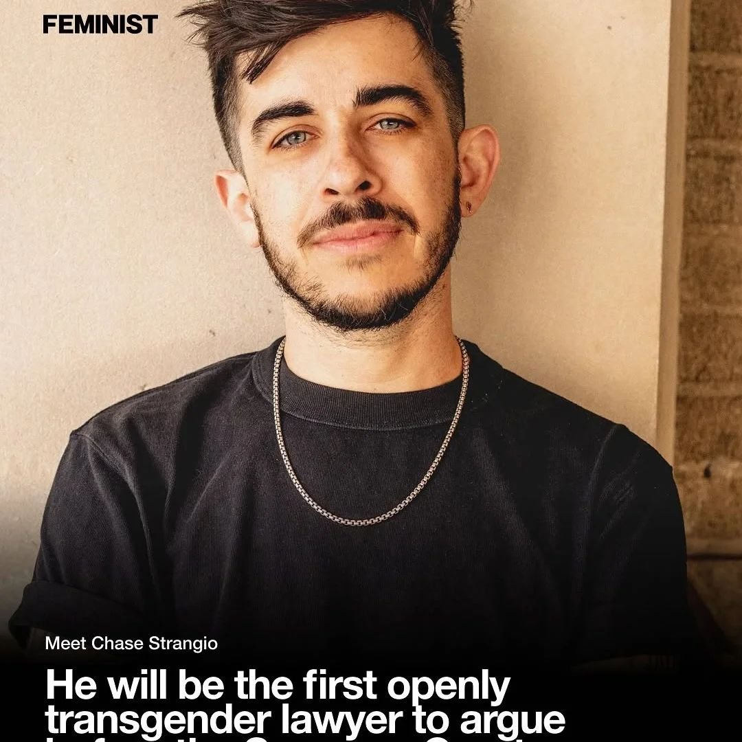 Wishing @chasestrangio and the @aclu_nationwide team the best Wishes tomorrow and everyday they fight for our rights

Posted @withregram &bull; @feminist This week, @FEMINIST spoke with Chase Strangio (@chasestrangio), civil rights lawyer and Co-Dire