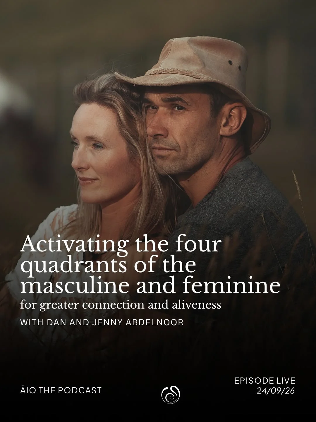 The primordial polarity of life: the masculine and feminine.⁣
⁣
Across cultures, we see this map unfold - a compass for helping us make sense of this weird and wonderful world.⁣
⁣
Dan and Jenny are two power beings who have such a clear transmission 