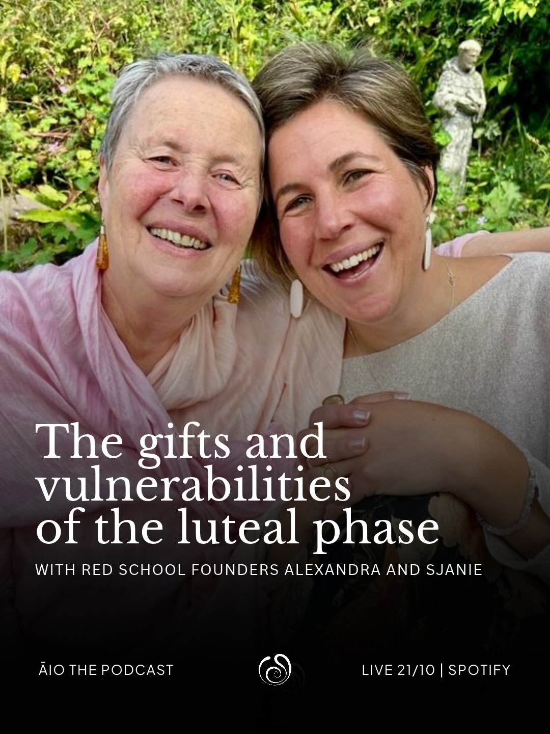 What a treat to welcome Red School founders Alexandra Pope and Sjanie Hugo Wurlitzer to Āio.⁣
⁣
I have followed their work for years, and their wisdom has deeply shaped the intimate relationship I hold with my menstrual cycle.⁣
⁣
True trailblazers in