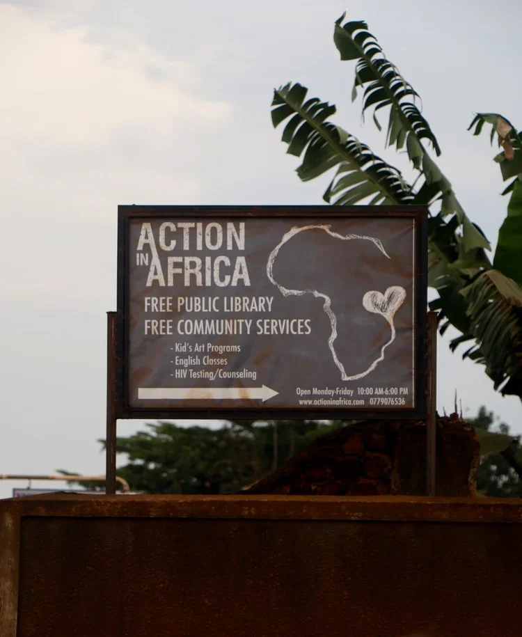 Action in Africa Signage