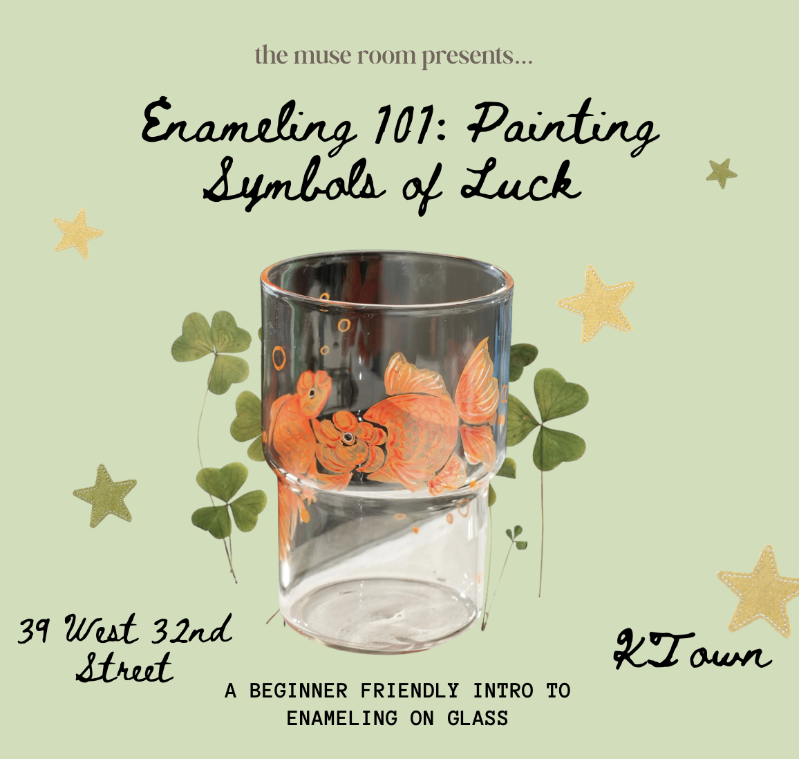 Enameling 101: Painting Symbols of Luck