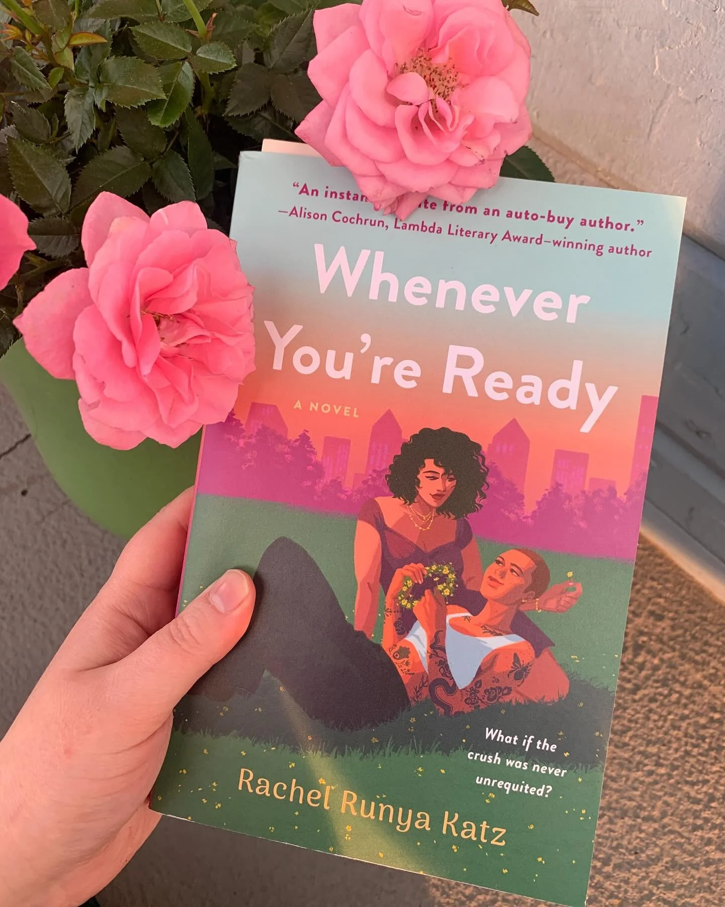 The sunset offered the perfect picturesque atmosphere to announce our May book: WHENEVER YOU&rsquo;RE READY by @rachelrunyakatz.

After reconnecting on a road trip, two friends must decide if love is the ultimate risk worth taking in this funny, emot