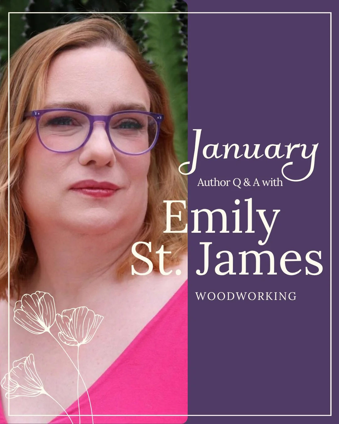 A snippet from our QA with @emilystjams is up on the website for you to read! Learn more about how St. James came up for the idea for WOODWORKING in our bio!

You can read the full Q&amp;A transcript as a book club member. Join now to get the full ba