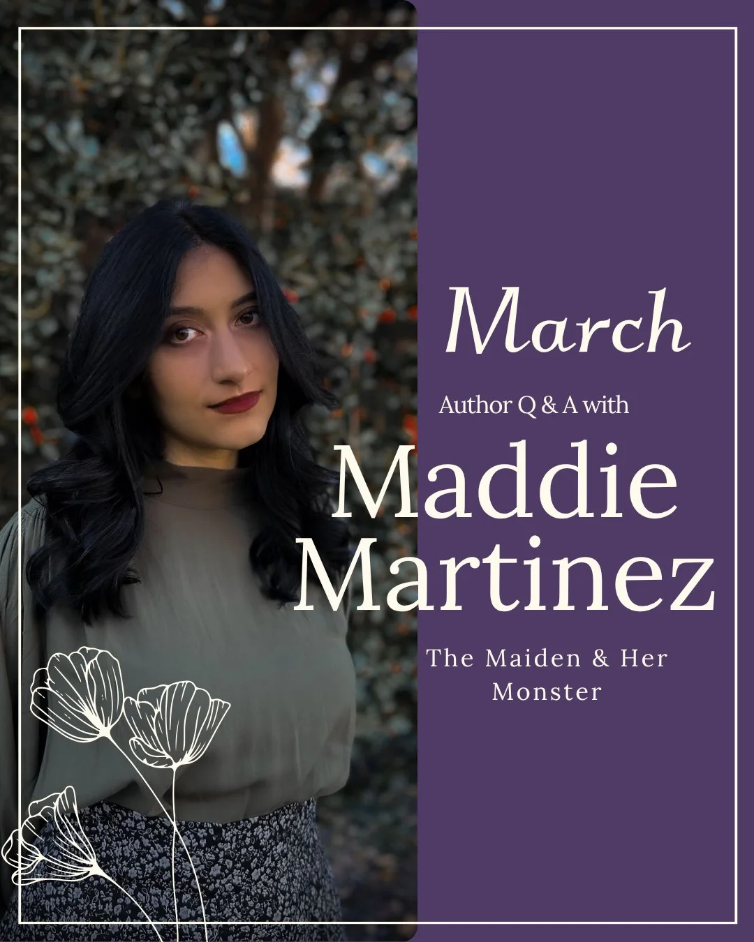 A snippet from our QA with @maddiesmartinez is up on the website for you to read! Learn more about how Martinez came up for the idea for THE MAIDEN AND HER MONSTER in our bio!

You can read the full Q&amp;A transcript as a book club member. Join now 