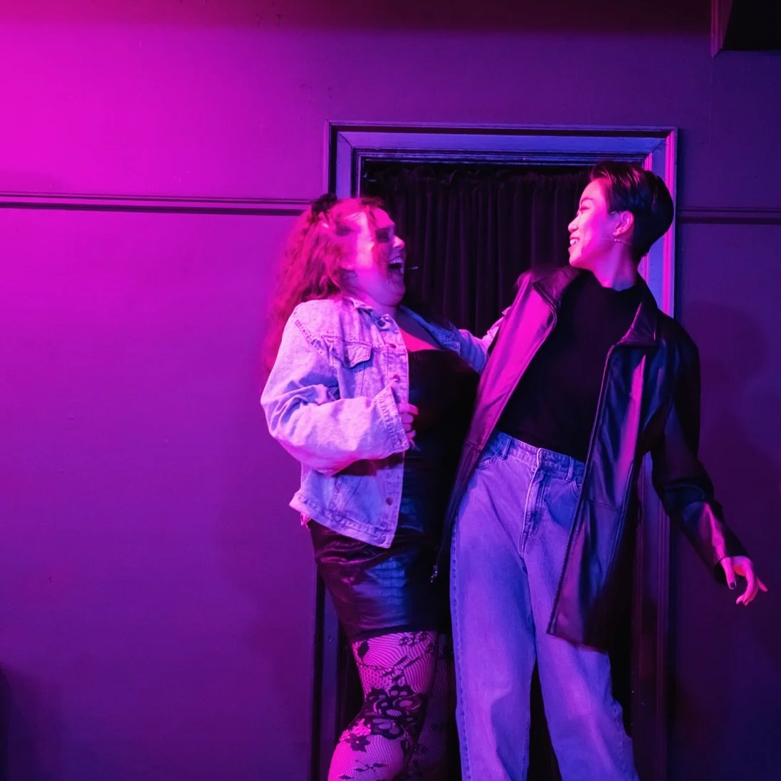 🕺🏻🪩💃🏻 Voted cutest couple who stays out too late on a Tuesday night/Wednesday morning: @jillianschmidtofficial &amp; @wanyvyang 💞 📸: @jordanpostalphotography