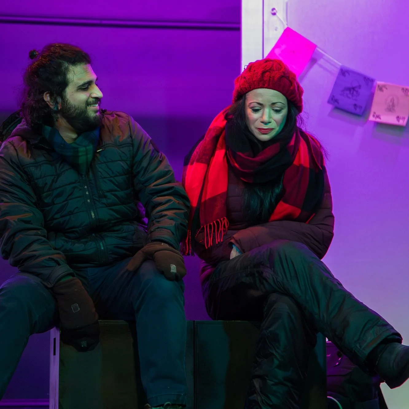 🏔️🌬️Gary and Beth&rsquo;s mountaintop confrontation will leave you wondering&hellip; what in the world brought them together? 🗺️ Witness the chemistry between @azzthebuzz and @laurencasola tonight at 8PM in This Random World. 📸: @jordanpostalphot